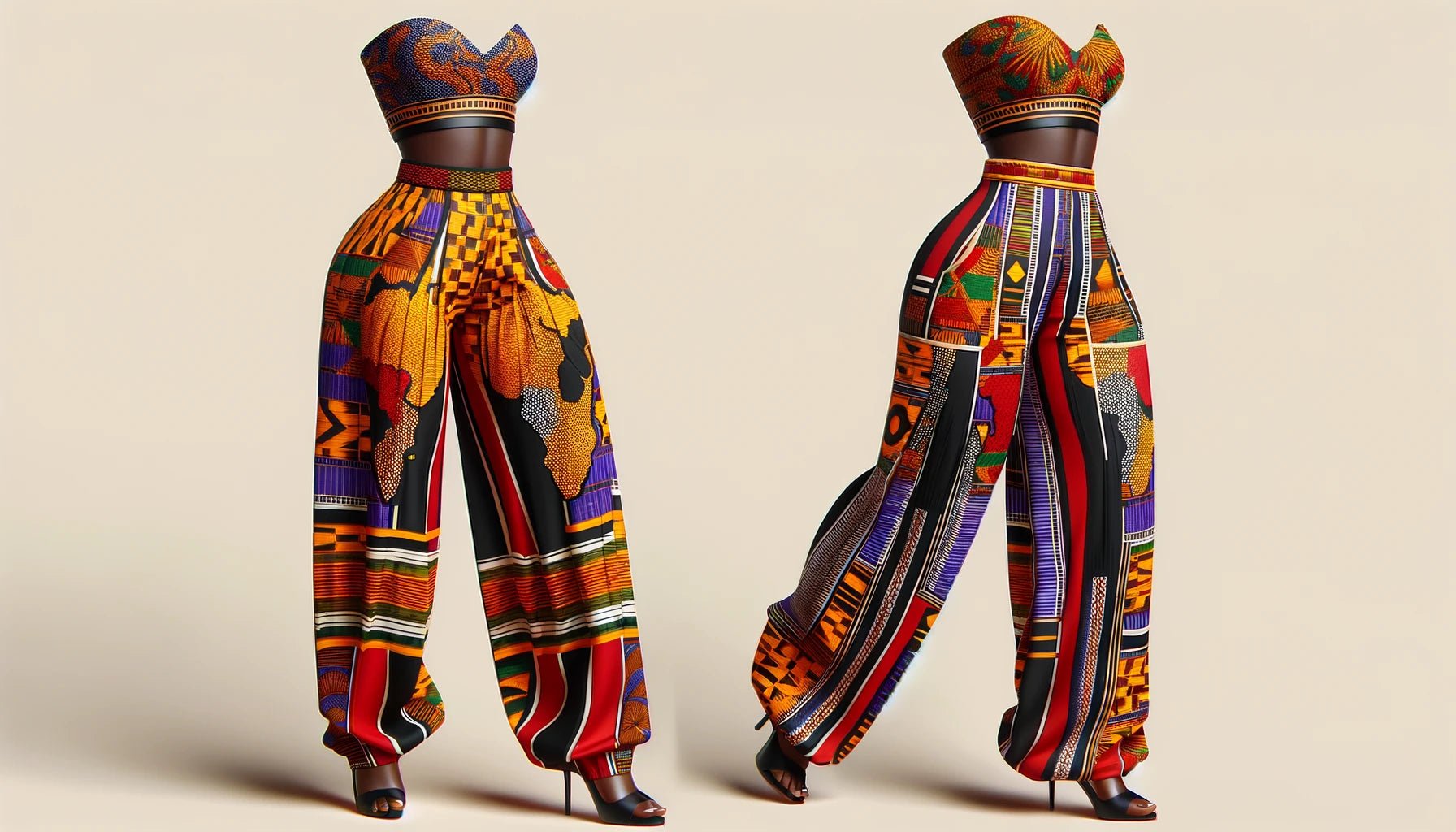 Experience the Vibrancy of African Style: Discover Our Exclusive Collection of Women's Trousers Tops only at Flexi Africa