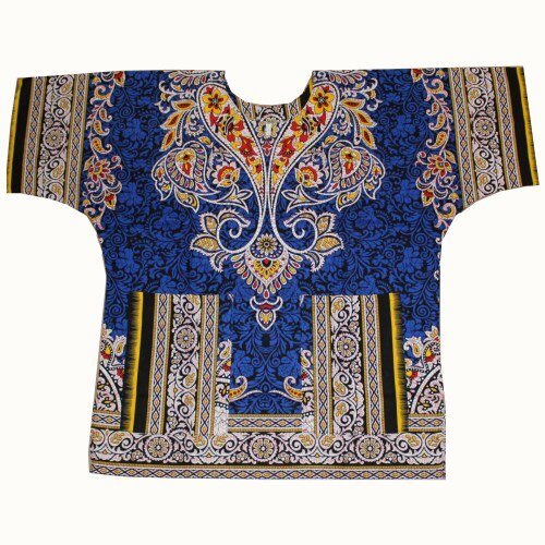 100% Cotton African Print Dashiki Unisex Clothing Bold and Colorful Loose T-shirts - Flexi Africa - Flexi Africa offers Free Delivery Worldwide - Vibrant African traditional clothing showcasing bold prints and intricate designs