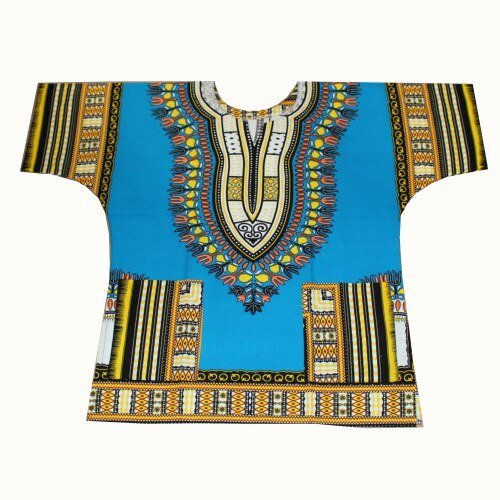 100% Cotton African Print Dashiki Unisex Clothing Bold and Colorful Loose T-shirts - Flexi Africa - Flexi Africa offers Free Delivery Worldwide - Vibrant African traditional clothing showcasing bold prints and intricate designs