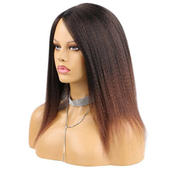 14" Natural - Looking Yaki Hair Wig for African Women - Free Delivery Worldwide only at Flexi Africa