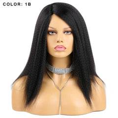 14" Natural - Looking Yaki Hair Wig for African Women - Free Delivery Worldwide only at Flexi Africa