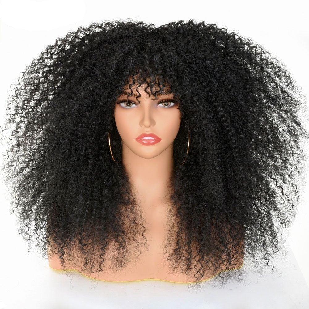 18" Synthetic Fibre Glueless Cosplay Hair Regular Wig Curly Short - Flexi Africa - Flexi Africa offers Free Delivery Worldwide - Vibrant African traditional clothing showcasing bold prints and intricate designs