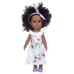 1PC African Black Baby Toy - 35cm Rubber Multi Style Explosion Head Baby Doll in Black Skin - Flexi Africa Worldwide Postage