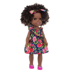 1PC African Black Baby Toy - 35cm Rubber Multi Style Explosion Head Baby Doll in Black Skin - Flexi Africa Worldwide Postage