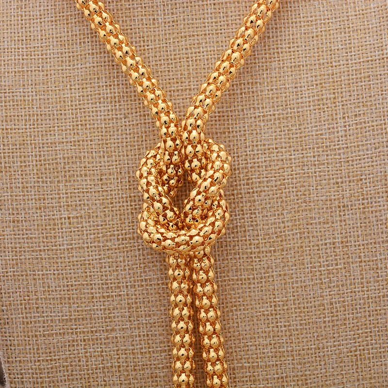 24K Jewelry sets wedding gold color for women African bridal gifts Women's necklace earrings pendants jewellery set wholesale - Free Delivery Worldwide only at Flexi Africa