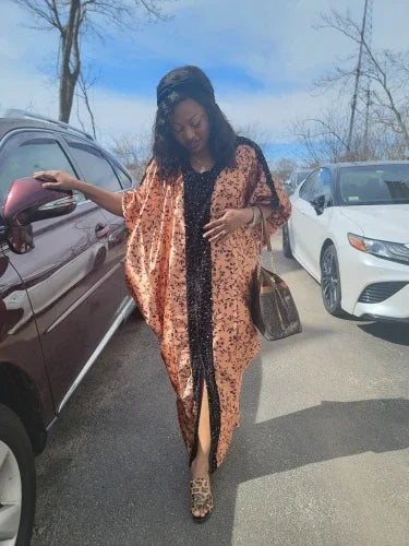 Luxury African Abaya for Women – Caftan Boubou Djellaba Robe