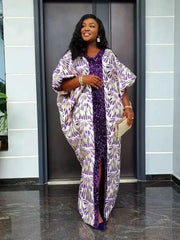 Luxury African Abaya for Women – Caftan Boubou Djellaba Robe