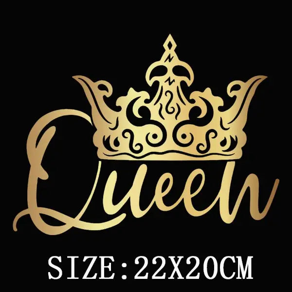 Black Queen Iron - On Heat Transfer: Glitter African Lady Applique for T-Shirts, Hoodies, and Clothing - Free Delivery Worldwide only at Flexi Africa