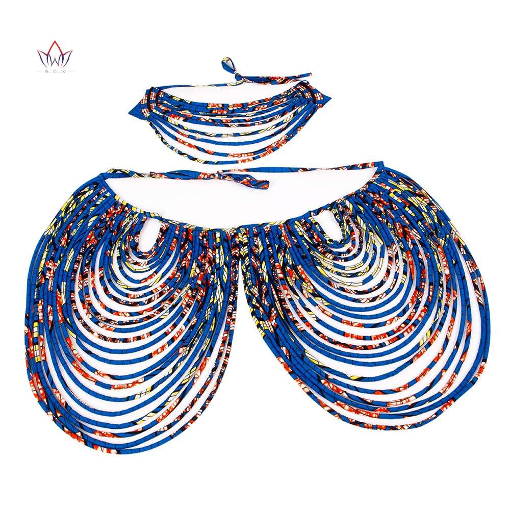 African Elegance in Every Strand: Handmade Ankara Multi-Strand Necklace - Flexi Africa - www.flexiafrica.com