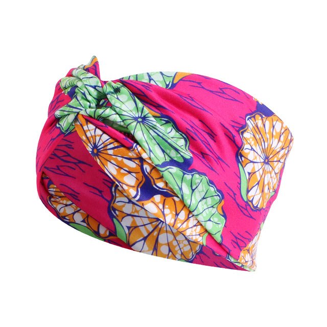 African Print Stretch Bandana Head Wrap Floral Ankara Dashiki Women - Free Delivery Worldwide only at Flexi Africa