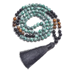 African Turquoise, Black Onyx, and Tiger Eye 8mm Beads Set - Free Delivery Worldwide only at Flexi Africa