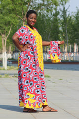 African Vintage women long dress summer 2023 Casual cotton fashion Elegant holiday beach female vestidos festa - Free Delivery Worldwide only at Flexi Africa