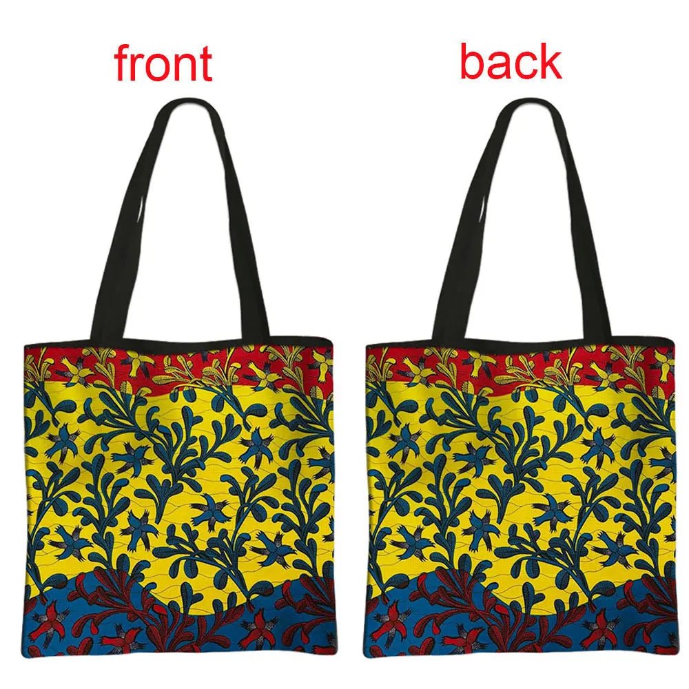 African Women's Style Handbag: Traditional Printed Top-Handle and Shoulder Tote Bags for Females - Flexi Africa - FREE POST