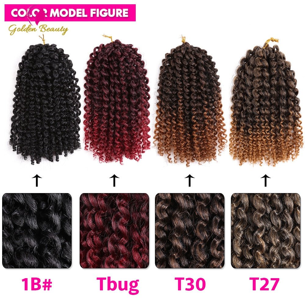 Afro Kinky Twist Crochet Braids Synthetic Curly Braiding Hair Extension - Flexi Africa - Free Express Delivery Worldwide