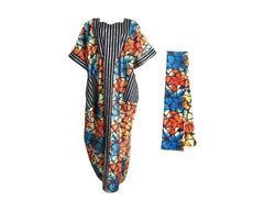 Ankara Dresses Dashiki African Dresses for Women Summer African Half Sleeve Sequin Printing Party Evening Long Maxi Dress Gowns - Free Delivery Worldwide only at Flexi Africa