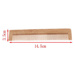 Anti-Static Natural Bamboo Hair Pick Comb - Long Tooth Detangling and Scalp Massage for Afro Hair Styling - Flexi Africa