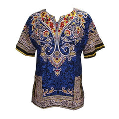 Authentic African Dashiki T-shirt: Traditional Print in 100% Cotton - Flexi Africa - Free Delivery www.flexiafrica.com