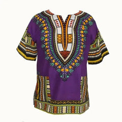 Authentic African Dashiki T-shirt: Traditional Print in 100% Cotton - Flexi Africa - Free Delivery www.flexiafrica.com