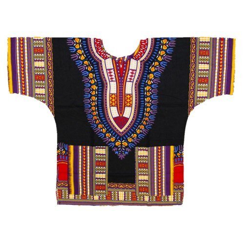 Authentic African Dashiki XXXL T-Shirt: Men's 100% Cotton Traditional Print Shirt for a Bold and Stylish Look - Free Delivery Worldwide only at Flexi Africa