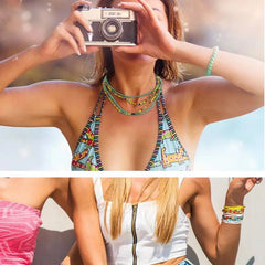 Boho Colorful Beach Bikini Jewelry: Summer Waist Beads Chain for African Belly Beads - Flexi Africa - Flexi Africa offers Free Delivery Worldwide - Vibrant African traditional clothing showcasing bold prints and intricate designs