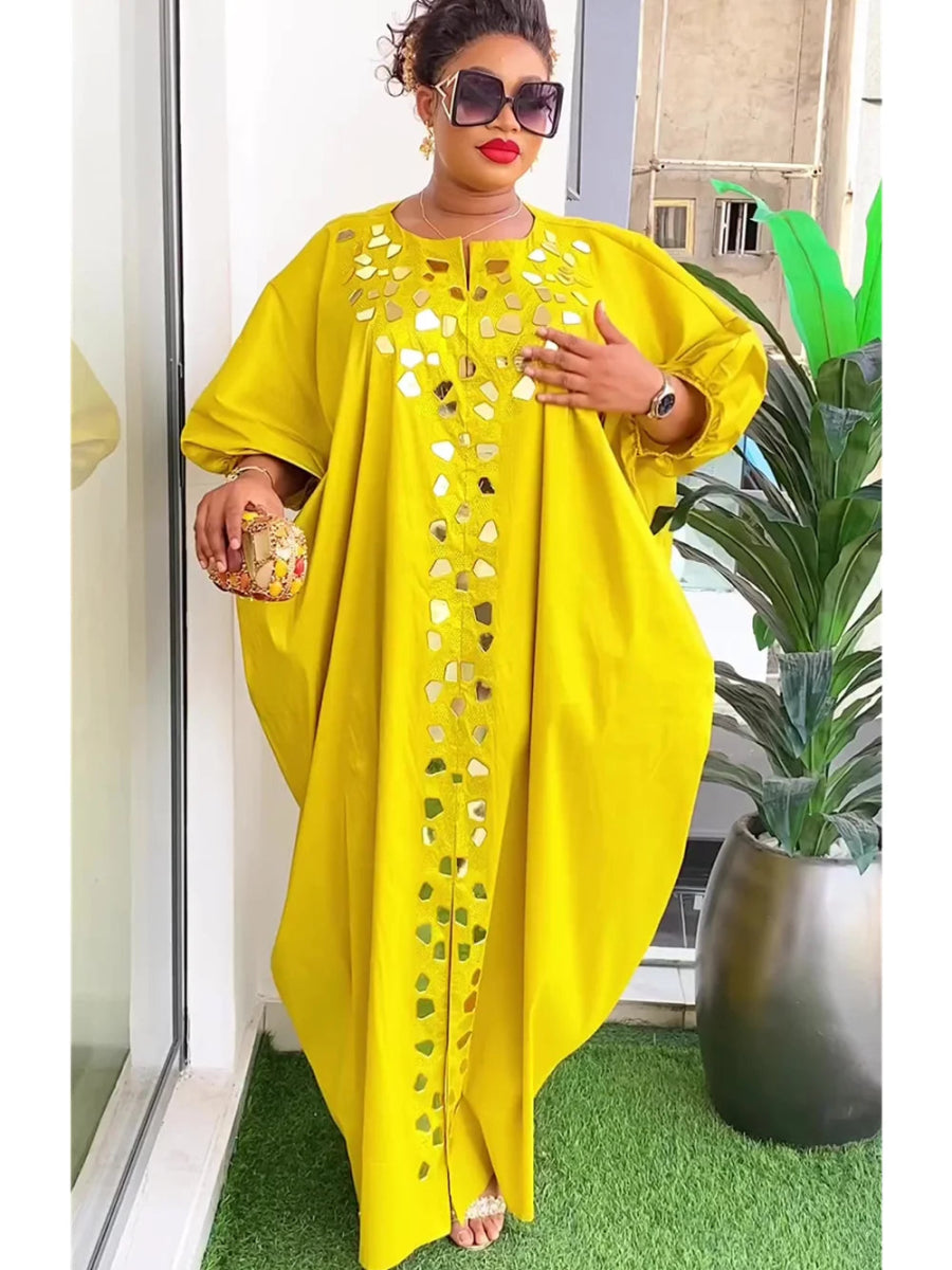 Elegant Inspired Abayas for Women - African Satin Caftan, Evening Party Dress - Free Delivery Worldwide only at Flexi Africa