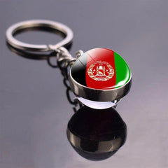 Exquisite Glass Ball Keychains Featuring Designs Inspired by North African Nations - Flexi Africa - Free Delivery Worldwide