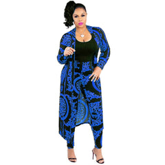 Fashion Forward: African Print Elastic Bazin Baggy Pants with Dashiki Sleeve Famous Suit for Women - Flexi Africa - Flexi Africa offers Free Delivery Worldwide - Vibrant African traditional clothing showcasing bold prints and intricate designs