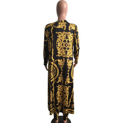 Fashion Forward: African Print Elastic Bazin Baggy Pants with Dashiki Sleeve Famous Suit for Women - Flexi Africa