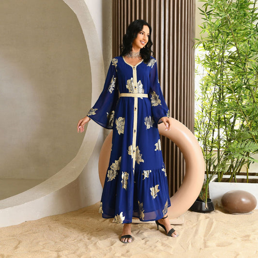 Graceful and Modest: Women's Chiffon Abayas for Ramadan, Kaftan, and Islamic Events - Free Delivery Worldwide only at Flexi Africa