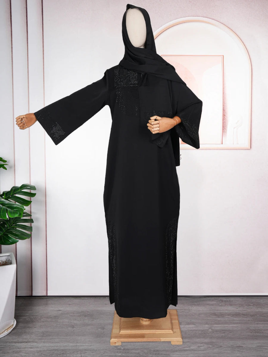 Luxury African Caftan Dress for Women – Boubou Djellaba Robe for Evening Parties - Free Delivery Worldwide only at Flexi Africa