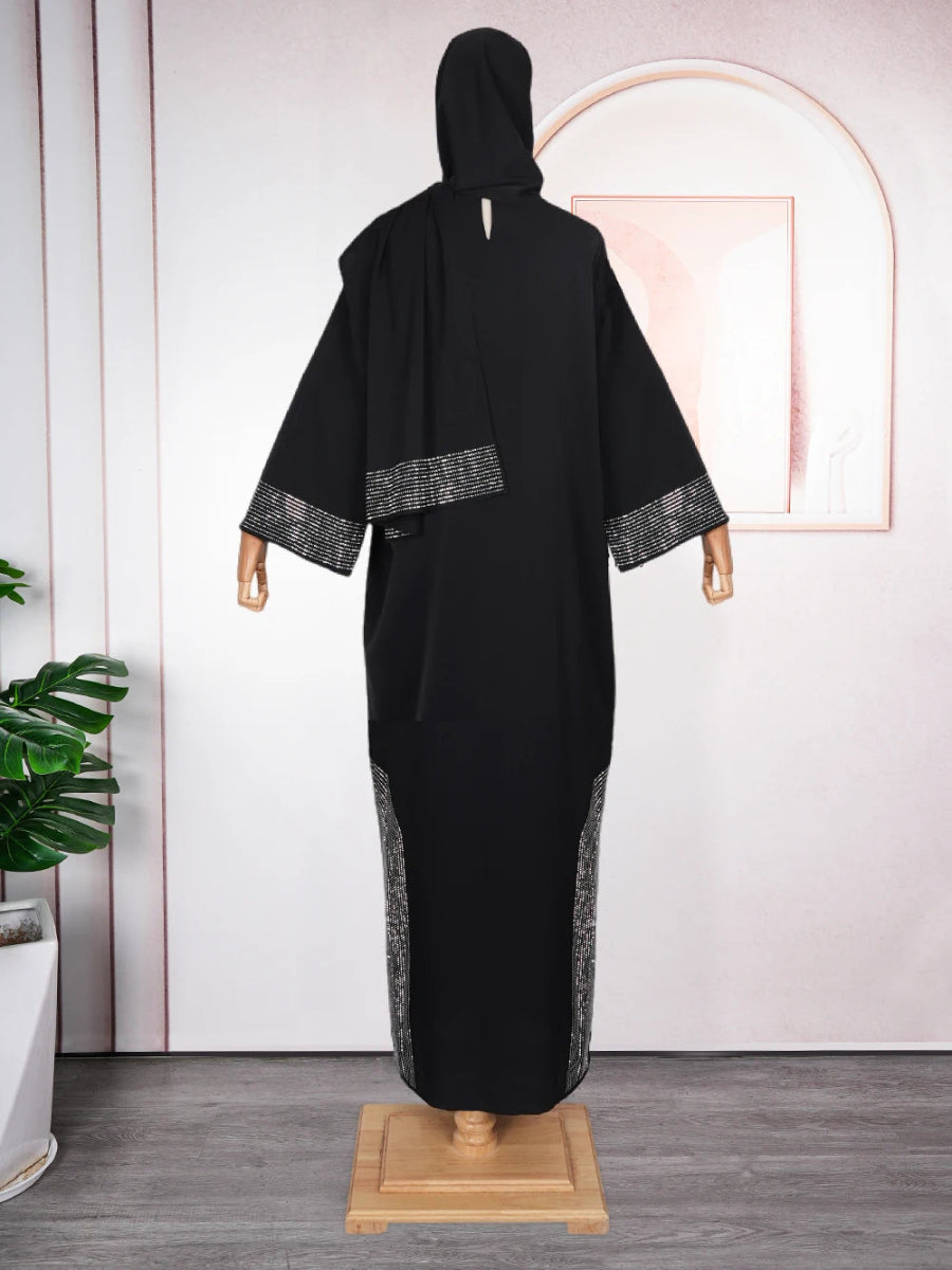 Luxury African Caftan Dress for Women – Boubou Djellaba Robe for Evening Parties - Free Delivery Worldwide only at Flexi Africa