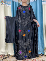 Luxurious New African Abaya: Muslim Prayer Clothing for Women with Exquisite Inlays - Flexi Africa - www.flexiafrica.com