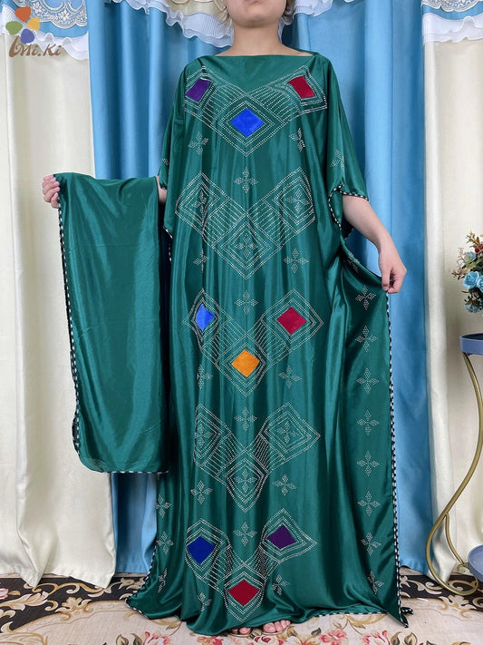 Luxurious New African Abaya: Muslim Prayer Clothing for Women with Exquisite Inlays - Flexi Africa - www.flexiafrica.com