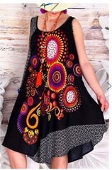 National-Inspired Vest Printed Dress for Women, Celebrating Cultural Elegance and Feminine Allure - Flexi Africa