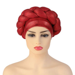 New Ready to Wear African Headtie Diamonds Glitter Women Turban Caps Bonnet Hats Female Autogeles - Flexi Africa - Shipping