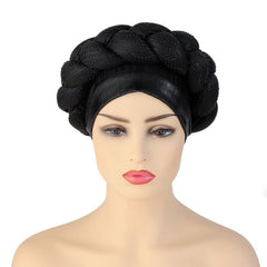 New Ready to Wear African Headtie Diamonds Glitter Women Turban Caps Bonnet Hats Female Autogeles - Flexi Africa - Shipping