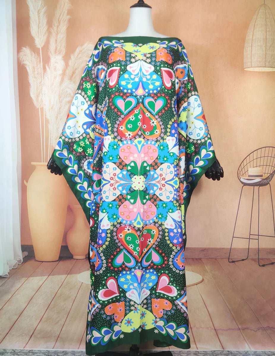 Oversized African Kaftan Dress for Women Elegant Bohemian Style Casual Wear - Free Delivery Worldwide only at Flexi Africa