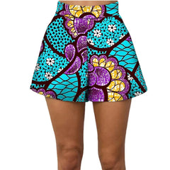 Summer Vibes: African Print Pattern Beach Shorts for Women, 100% Cotton - Flexi Africa - Free Delivery www.flexiafrica.com