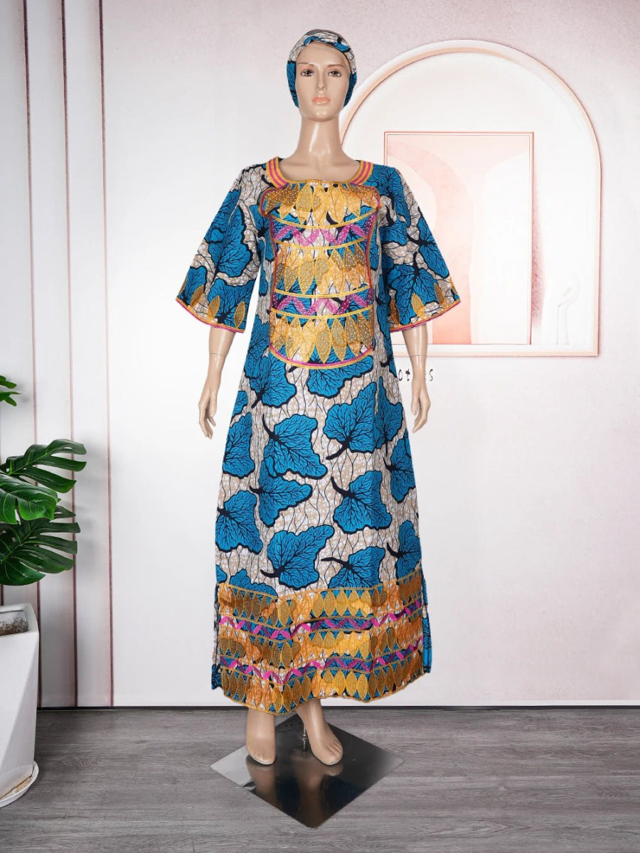 Traditional African Embroidered Dresses for Women: Perfect for Weddings and Special Occasions - Free Delivery Worldwide only