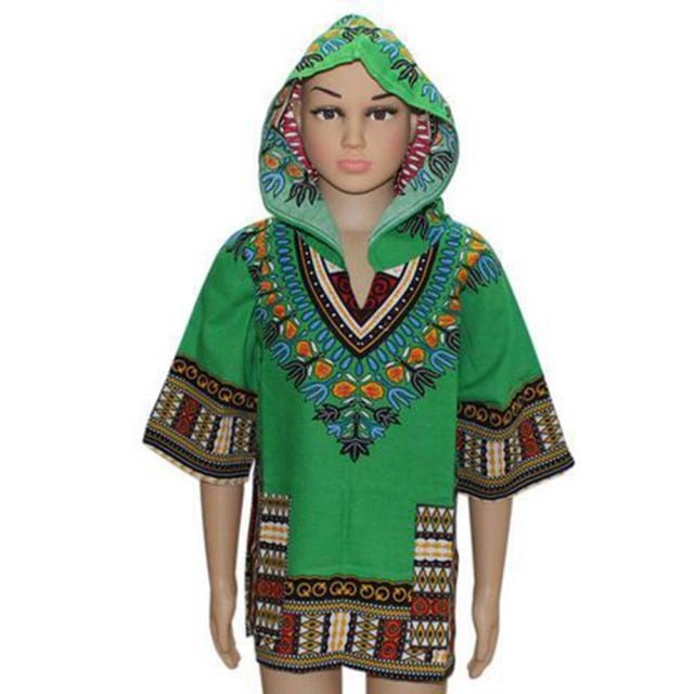 Unisex Stylish and Comfortable Dashiki Dress - Traditional African Clothing for Children in Soft Cotton Fabric - Flexi Africa