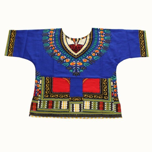 Unisex Stylish and Comfortable Dashiki Dress - Traditional African Clothing for Children in Soft Cotton Fabric - Free Delivery Worldwide only at Flexi Africa