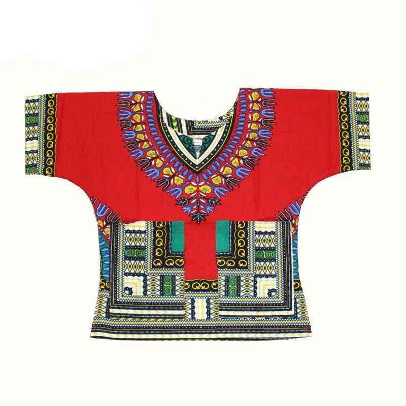 Unisex Stylish and Comfortable Dashiki Dress - Traditional African Clothing for Children in Soft Cotton Fabric - Free Delivery Worldwide only at Flexi Africa