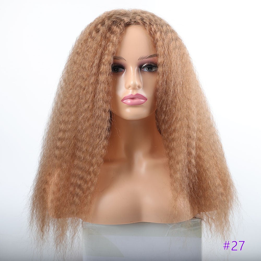 Versatile Long Kinky Curly Synthetic Wigs for Black Women - Flexi Africa Free Delivery Worldwide only at www.flexiafrica.com